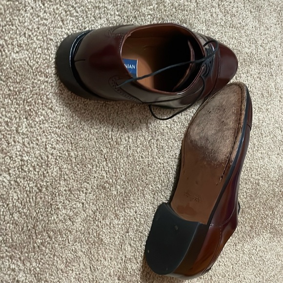 Brown Dress Shoes with broguing (small little indents for design) - Picture 3 of 5